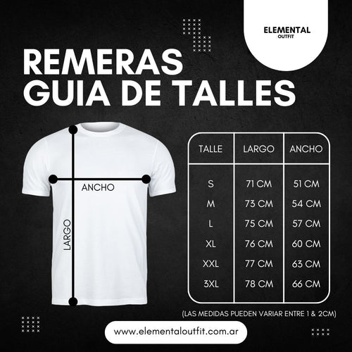 Pack 6+1 Gratis - Remeras Elemental de Lujo - Molderia Exclusiva